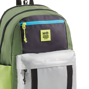 Tříkomorový školní batoh Amsterdam – Rider Green 28 l