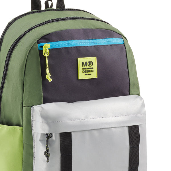 Tříkomorový školní batoh Amsterdam – Rider Green 28 l