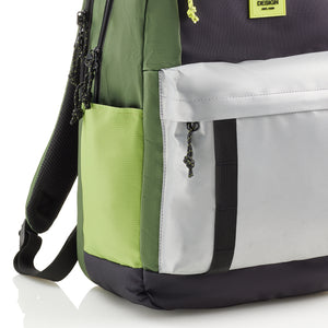 Tříkomorový školní batoh Amsterdam – Rider Green 28 l