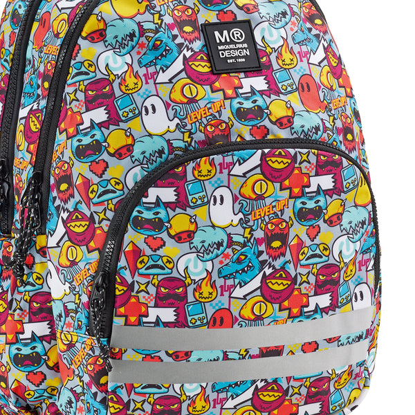 Tříkomorový školní batoh Oslo – Level up! 27 l