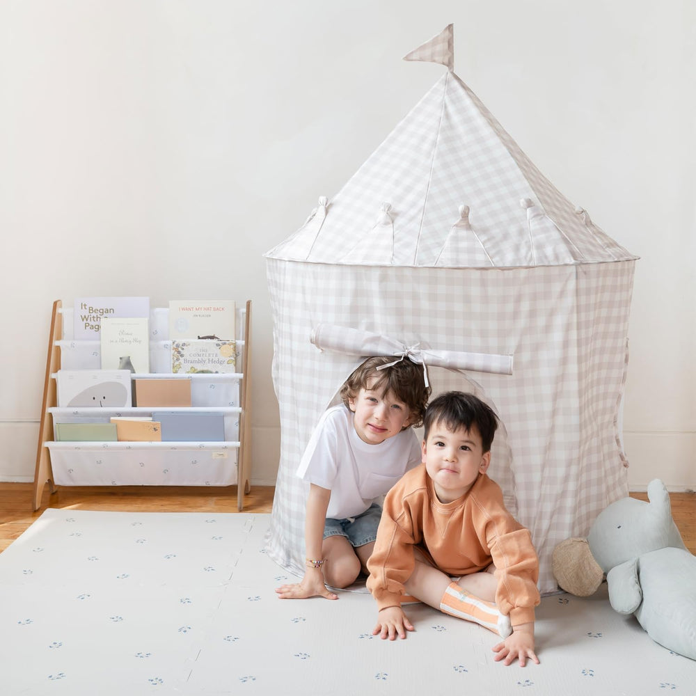 Hrací stan pro děti Recycled - Gingham Béžový