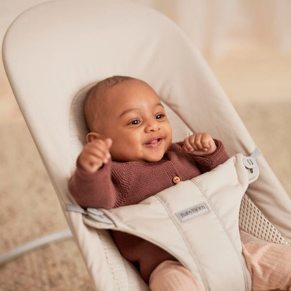 Dětské lehátko BALANCE SOFT WOVEN/JERSEY – Světle béžové