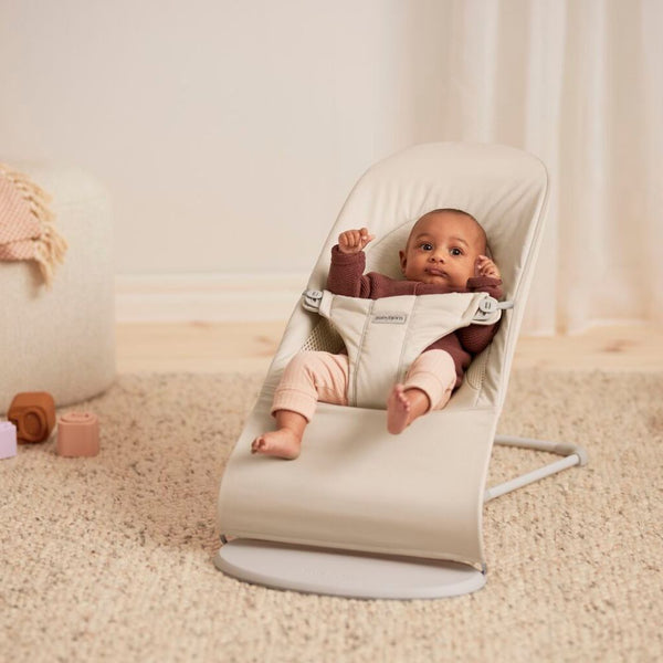 Dětské lehátko BALANCE SOFT WOVEN/JERSEY – Světle béžové