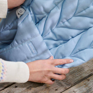 Dětské lehátko BLISS WOVEN Petal Quilt – Modré