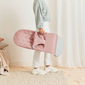 Dětské lehátko BLISS WOVEN Petal Quilt – Starorůžová