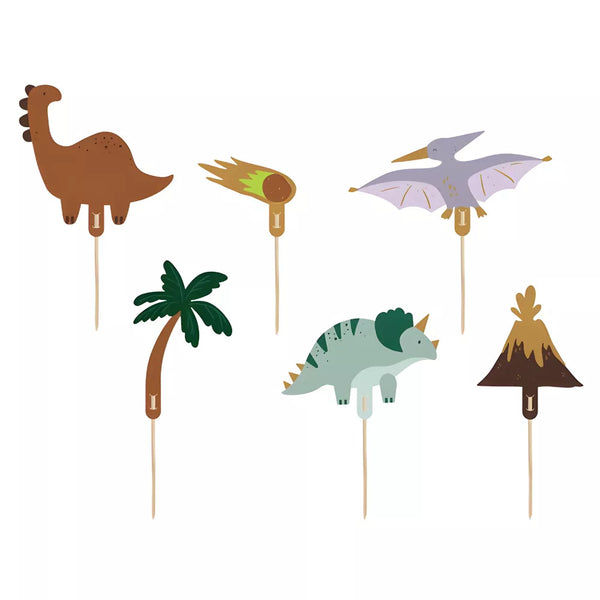 Dekorace na dort – Dinosauři, 6 kusů