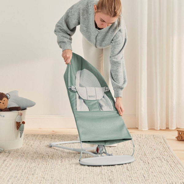 Dětské lehátko BALANCE SOFT WOVEN/JERSEY – Světle šedé/Šedé