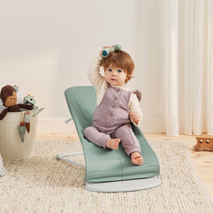 Dětské lehátko BALANCE SOFT WOVEN/JERSEY – Světle šedé/Šedé