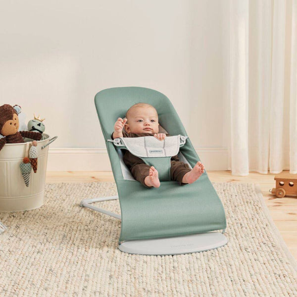 Dětské lehátko BALANCE SOFT WOVEN/JERSEY – Světle šedé/Šedé