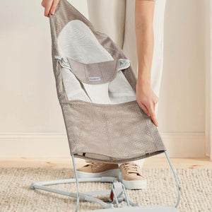 Náhradní látkový potah pro lehátko Balance Soft Mesh – Béžovo-šedý/Bílý