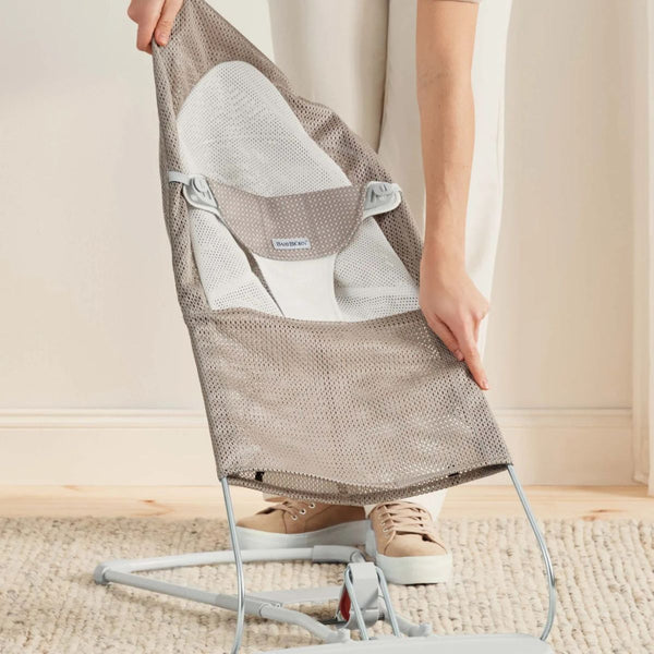 Náhradní látkový potah pro lehátko Balance Soft Mesh – Béžovo-šedý/Bílý