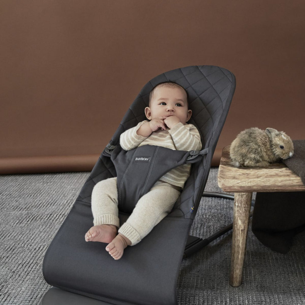 Dětské lehátko BLISS WOVEN – Antracit