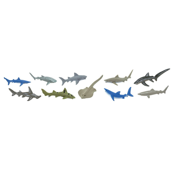 Figurenset in einer TOOB-Röhre – Haie - Tublu.de