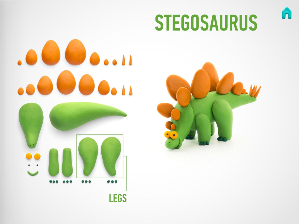 Modelovací hmota – Stegosaurus
