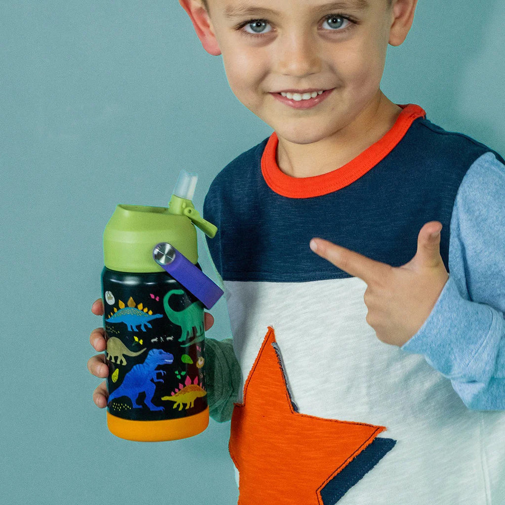 Stahlflasche, 400 ml bidon - Dinosaurier - Tublu.de