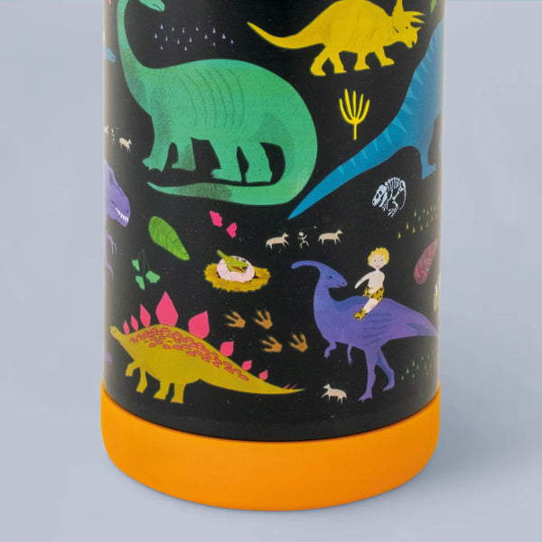 Stahlflasche, 400 ml bidon - Dinosaurier - Tublu.de