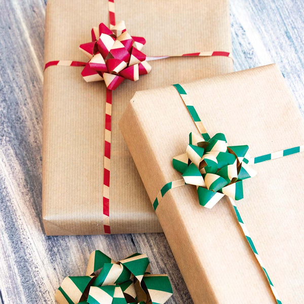 Weihnachtsrosetten und Dekoband – Grün - Tublu.de