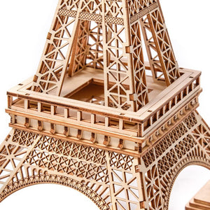 Dřevěné puzzle 3D model – Eiffelova věž