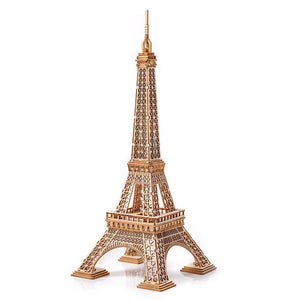 Dřevěné puzzle 3D model – Eiffelova věž
