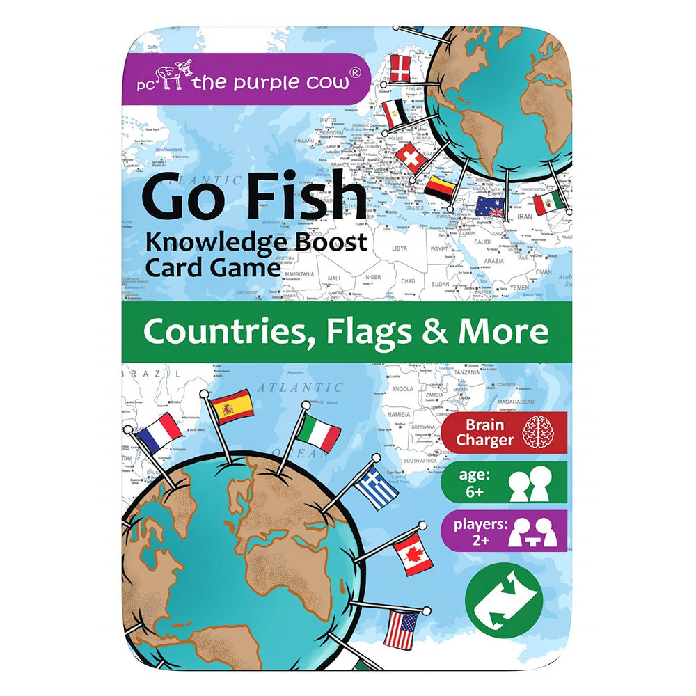 Cestovní karetní hra Kvarteto – Go Fish Země, vlajky