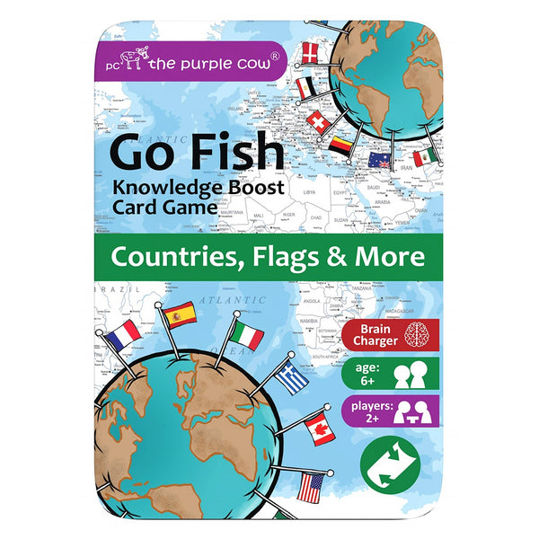 Cestovní karetní hra Kvarteto – Go Fish Země, vlajky