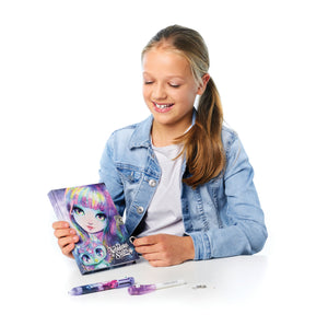 Deník se zámkem – s neviditelným fixem a UV svítilnou pro čtení – Isadora 7+