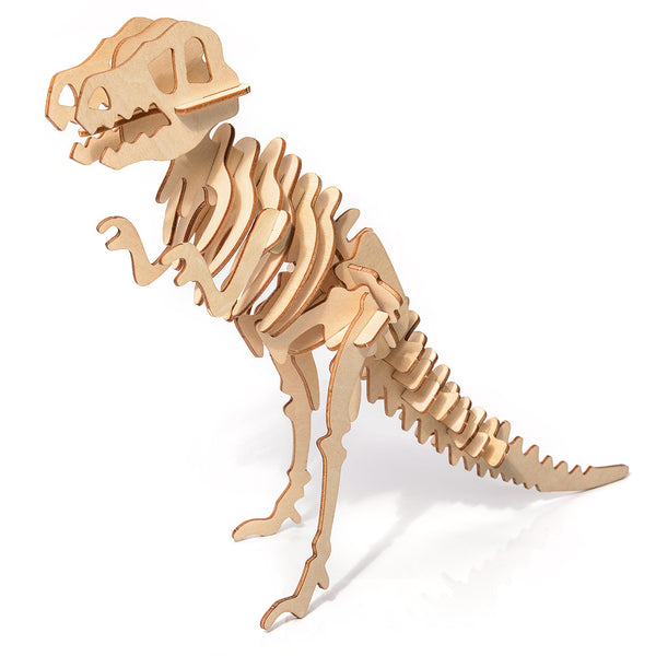 Dřevěné puzzle 3D model – T-Rex