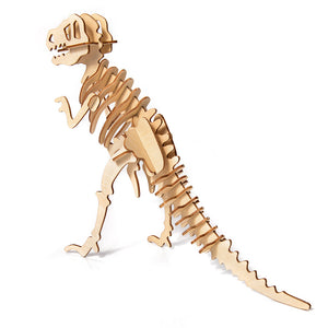 Dřevěné puzzle 3D model – T-Rex