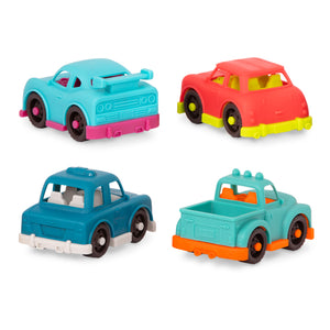 Set mit 4 kleinen Autos mit Pick-up – Happy Cruisers - Tublu.de