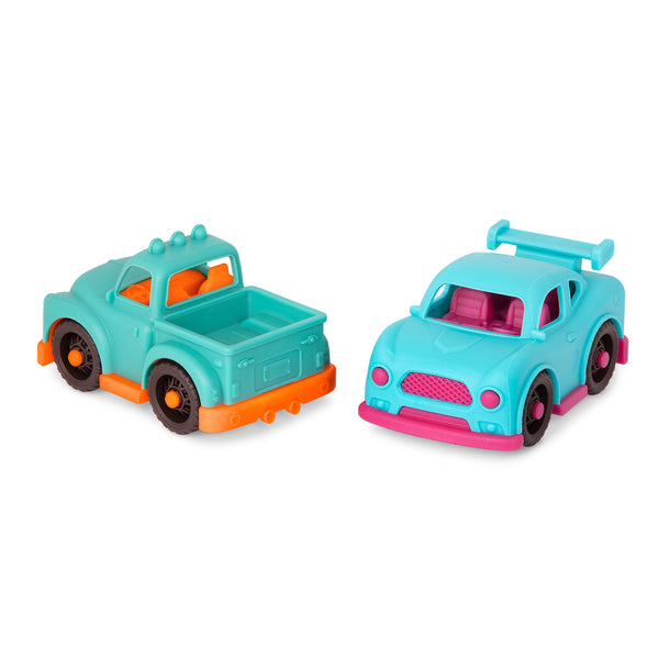 Set mit 4 kleinen Autos mit Pick-up – Happy Cruisers - Tublu.de
