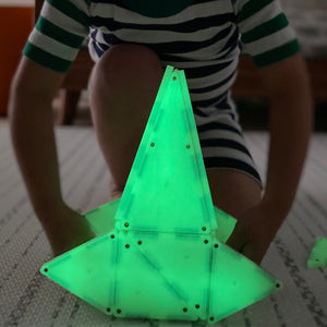 Magnetická stavebnice svítící ve tmě – Glow, 16 dílků