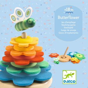 Holzpuzzle mit Filzelementen – Schmetterling - Tublu.de