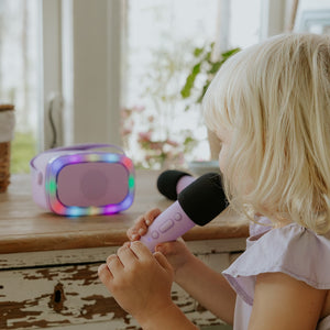 Párty karaoke se dvěma mikrofony – Modré