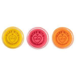 Natürliche Knete in Gläsern – Gelb, Rosa, Orange - Tublu.de