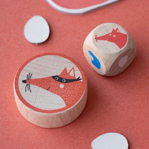 Familienspiel in Taschenversion Cluck, cluck! Fox! – Puk Puk, hier ist der Fuchs! - Tublu.de