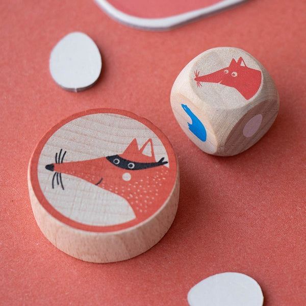Familienspiel in Taschenversion Cluck, cluck! Fox! – Puk Puk, hier ist der Fuchs! - Tublu.de