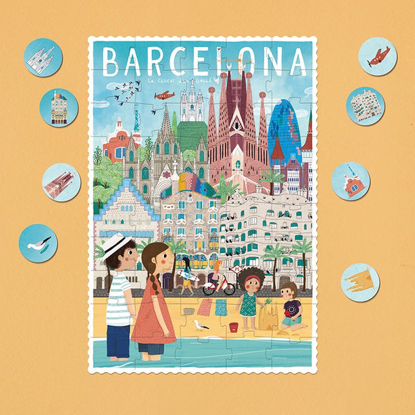 Puzzle mit Beobachtungsspiel – Barcelona 50 Teile - Tublu.de