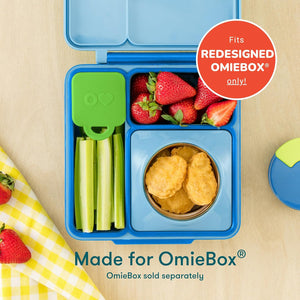 Dvě vzduchotěsné nádoby pro lunchbox OmieDip – Blue Green