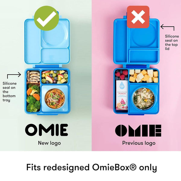 Dvě vzduchotěsné nádoby pro lunchbox OmieDip – Blue Green