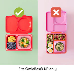 Dvě vzduchotěsné nádoby pro lunchbox OmieBox UP Dip – Blue Orange
