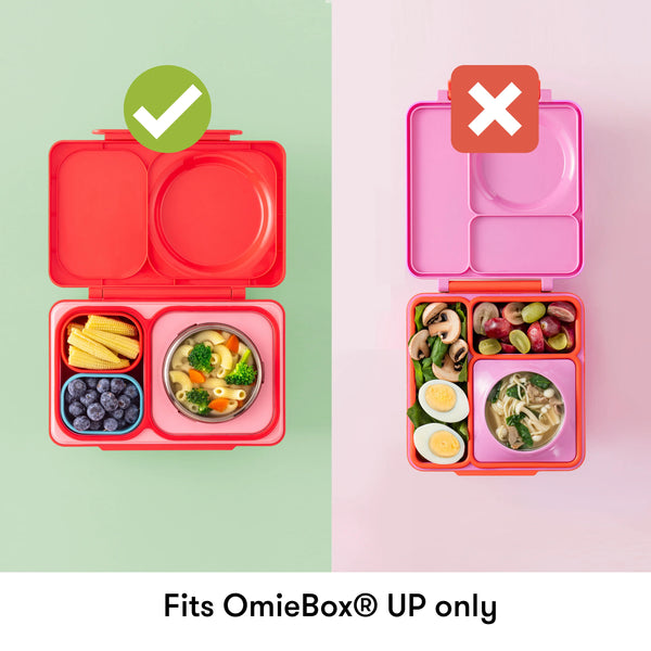 Dvě vzduchotěsné nádoby pro lunchbox OmieBox UP Dip – Blue Orange