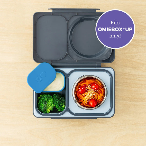 Dvě vzduchotěsné nádoby pro lunchbox OmieBox UP Dip – Blue Orange