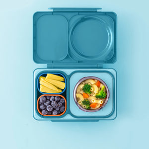Dvě vzduchotěsné nádoby pro lunchbox OmieBox UP Dip – Blue Orange