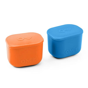 Dvě vzduchotěsné nádoby pro lunchbox OmieBox UP Dip – Blue Orange