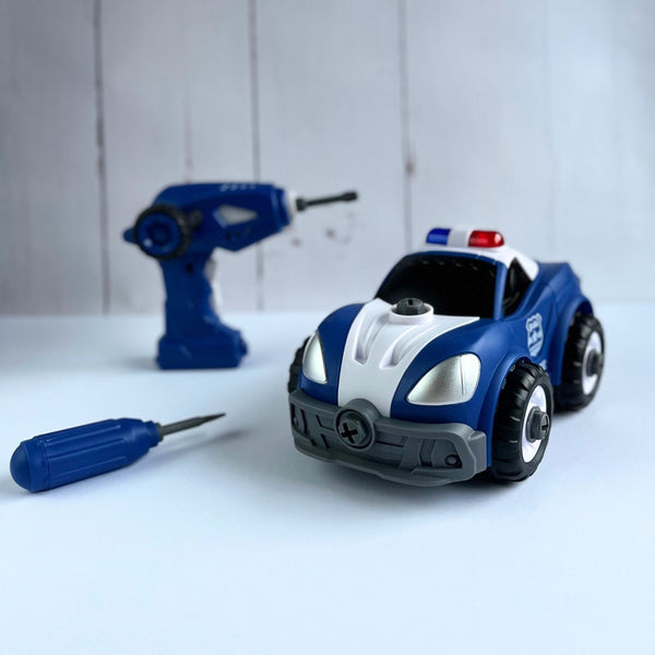 Stavebnice k sestavení – Policejní auto na dálkové ovládání