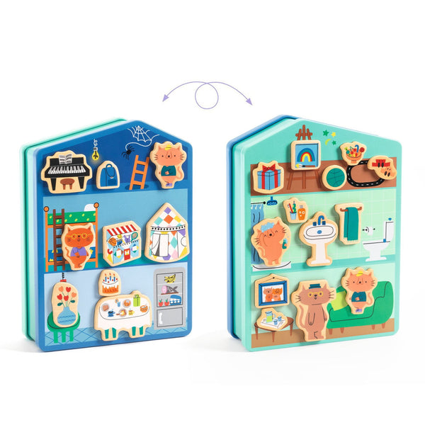 Magnetisches Puzzle – Katzenhaus - Tublu.de