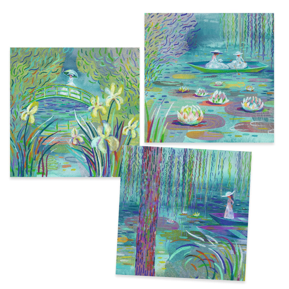 Kunstset Inspirationen – Wasserlilien - Tublu.de