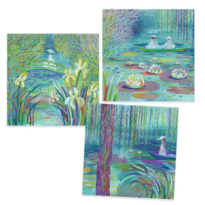 Kunstset Inspirationen – Wasserlilien - Tublu.de