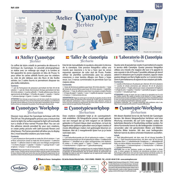 Herbarium v technice cyanotypie