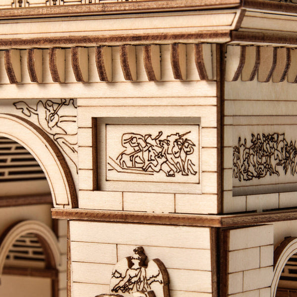 Dřevěné puzzle 3D model – Vítězný oblouk